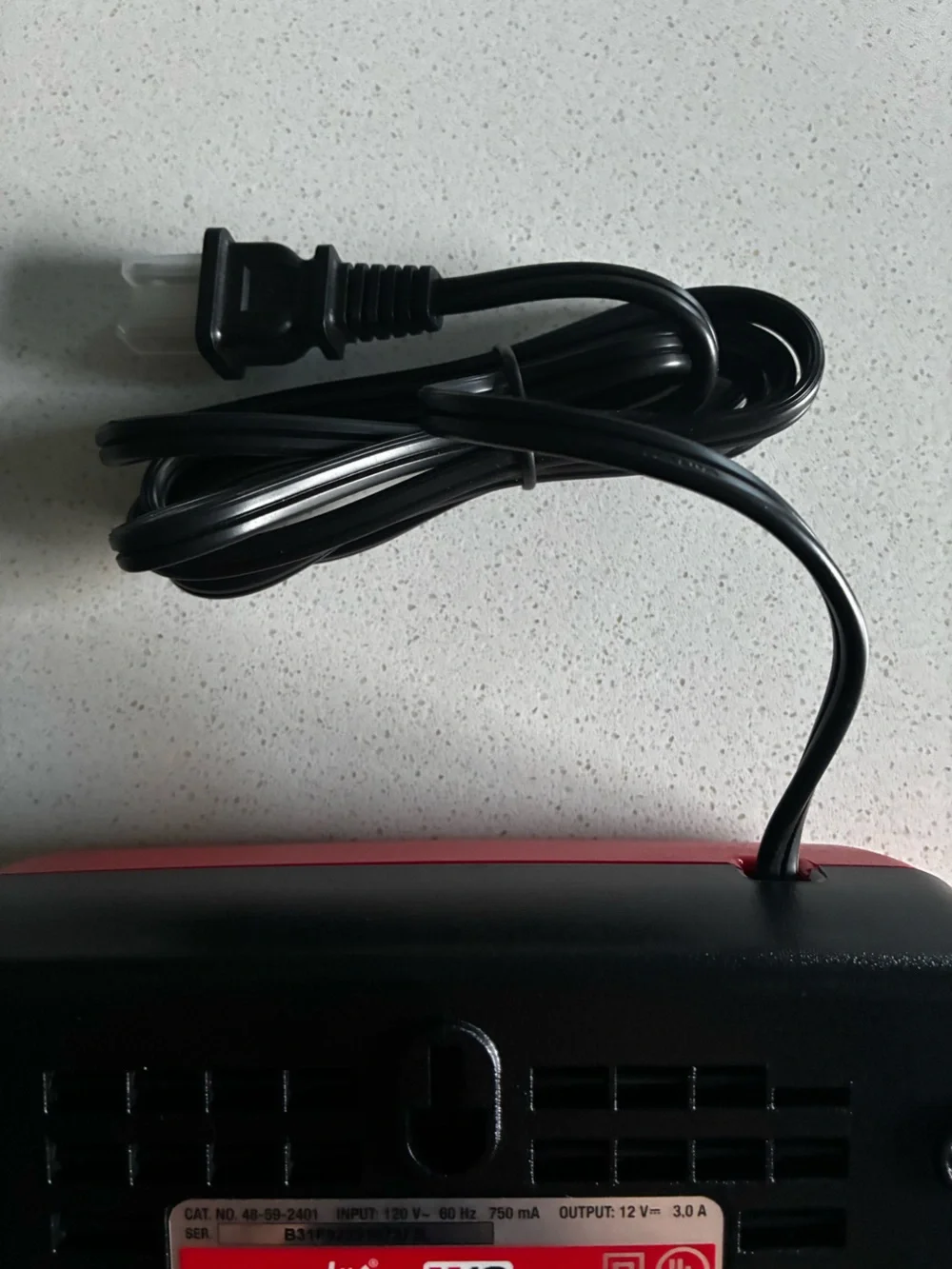 Milwaukee M12 Corded Battery Charger - Red